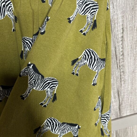 Mata Traders Dress Zebra Print Short V Neck Cotton Size XS - Picture 4 of 7
